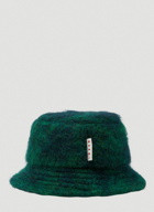 Brushed Bucket Hat in Dark Green