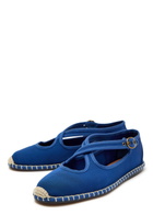 Polo Ralph Lauren Cross-over Grosgrain Espadrille Mary Jane Flats Navy