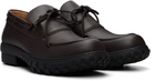 Givenchy Brown Echo Leather Boat Shoes