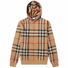 Burberry Men's Ferryton Check Hoody in Archive Beige