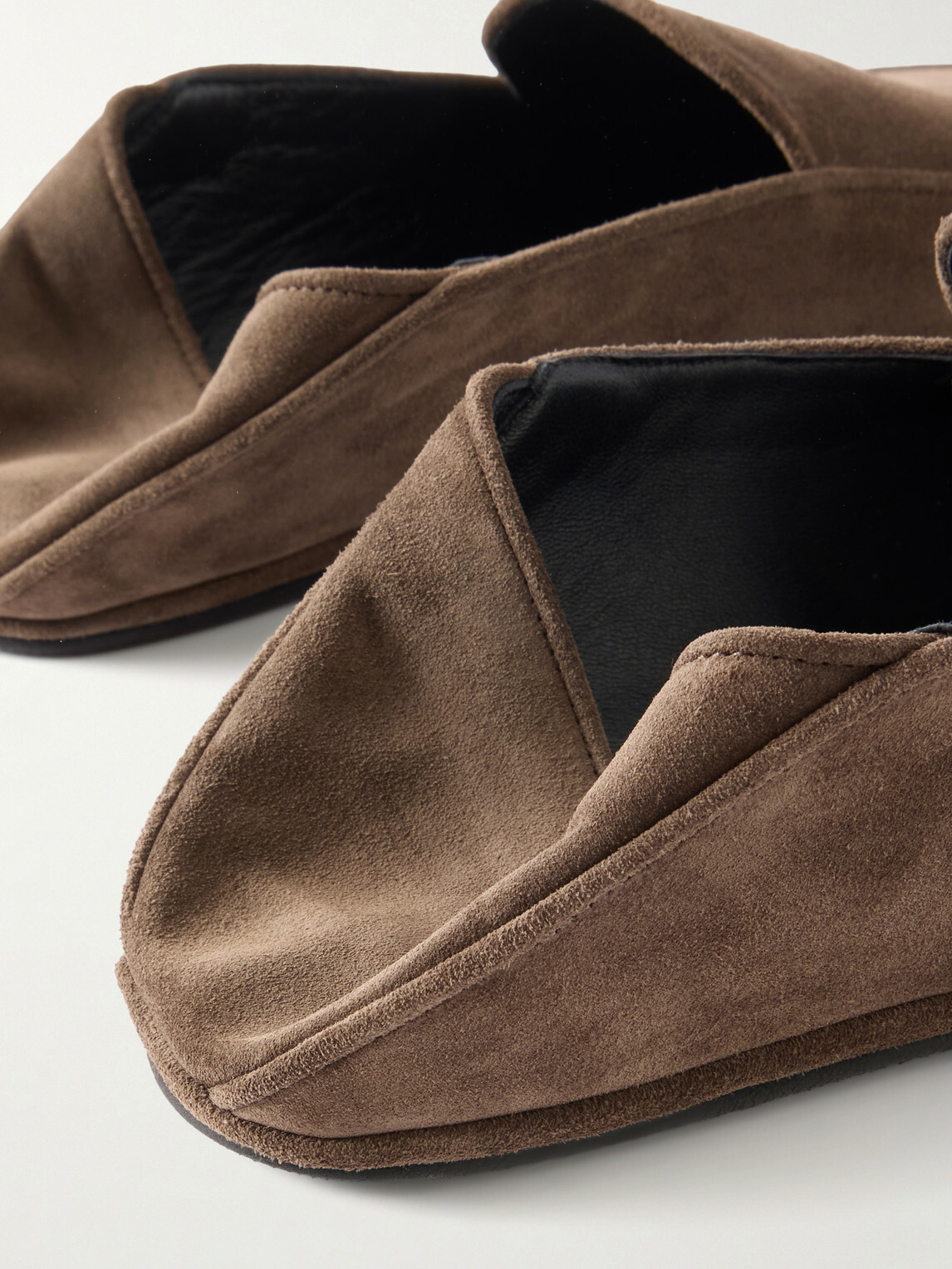 John Lobb - Kingston II Collapsible-Heel Suede Loafers - Brown