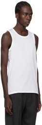 ZEGNA White Scoop Tank Top