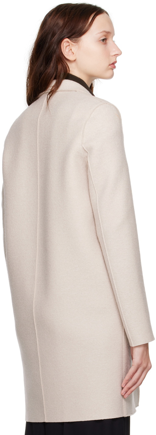 Harris Wharf London Beige Open Coat