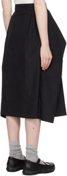 YMC Black George Midi Skirt