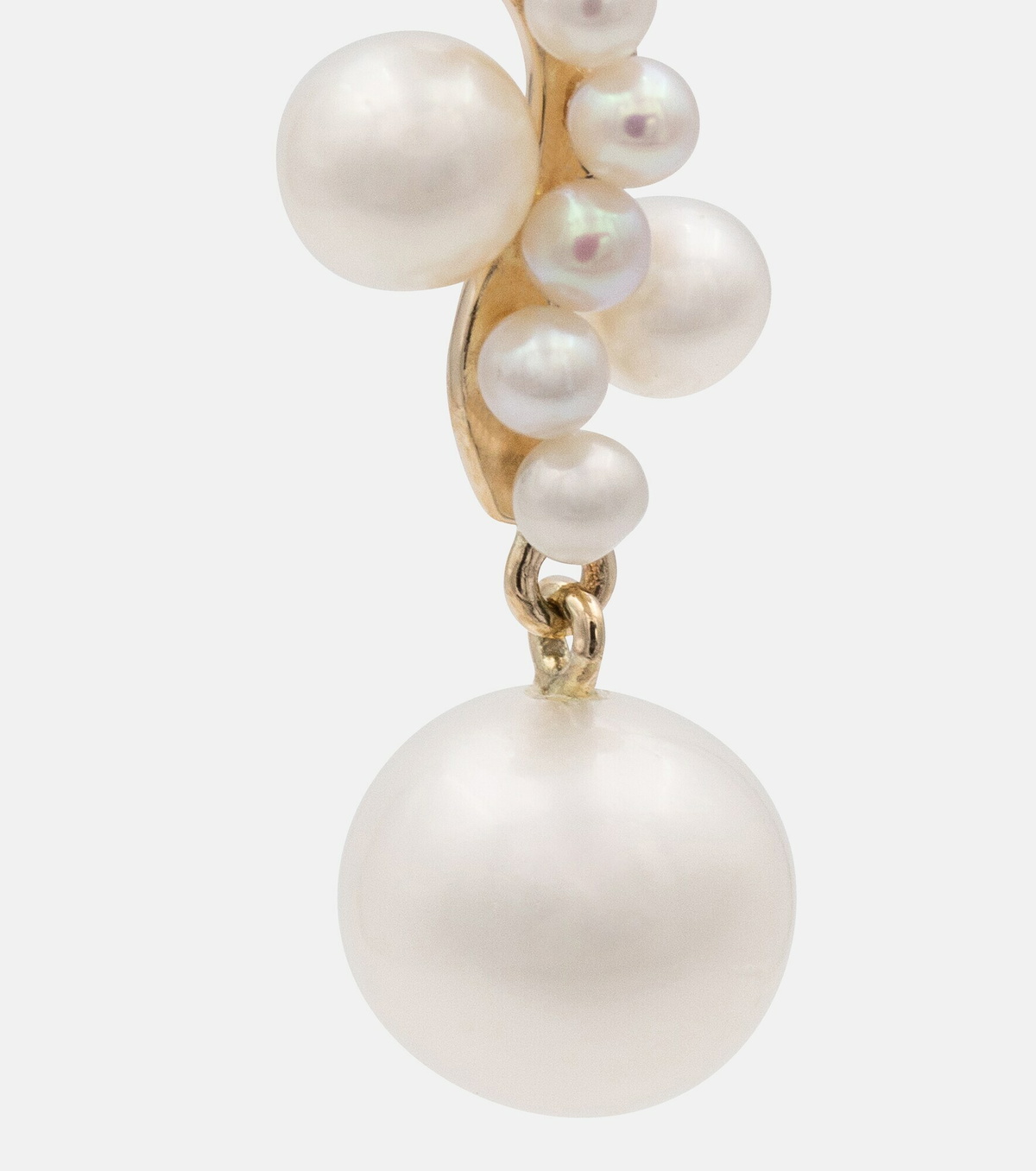 Sophie Bille Brahe - Petite Ocean Perle 14kt gold single earring with ...