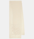 Loewe Anagram open-knit mohair-blend scarf
