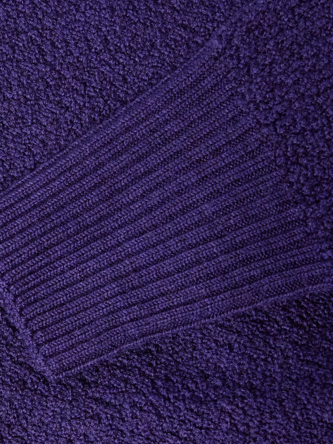 Needles - Merino Wool-Bouclé Cardigan - Purple