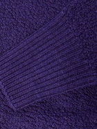 Needles - Merino Wool-Bouclé Cardigan - Purple