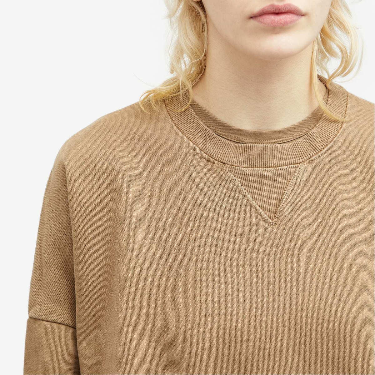 トップス entire studios BOX CREW / CORK M Entire Studios Women's Box Crew Sweat in Cork Entire Studios