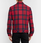 John Elliott - Checked Wool-Blend Blouson Jacket - Red