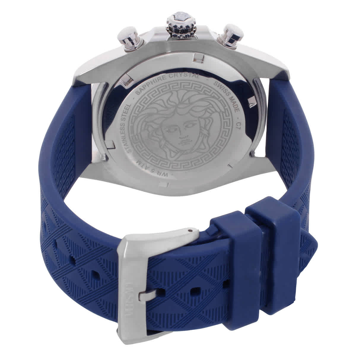 Versace Chronograph Quartz Blue Dial Mens Watch VE9K00124