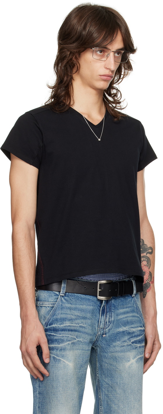 Fax Copy Express Black V-Neck T-Shirt
