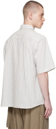 XENIA TELUNTS White Stripe Daily Shirt