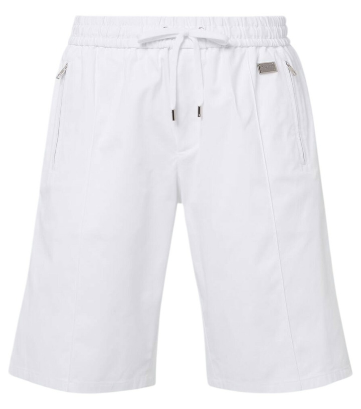 Photo: Dolce&Gabbana Cotton gabardine Bermuda shorts