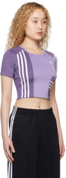 adidas Originals Purple Paneled T-Shirt