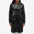 Rains Women's String Rain Parka Jacket in Night