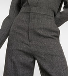 Loewe High-rise wool wide-leg pants