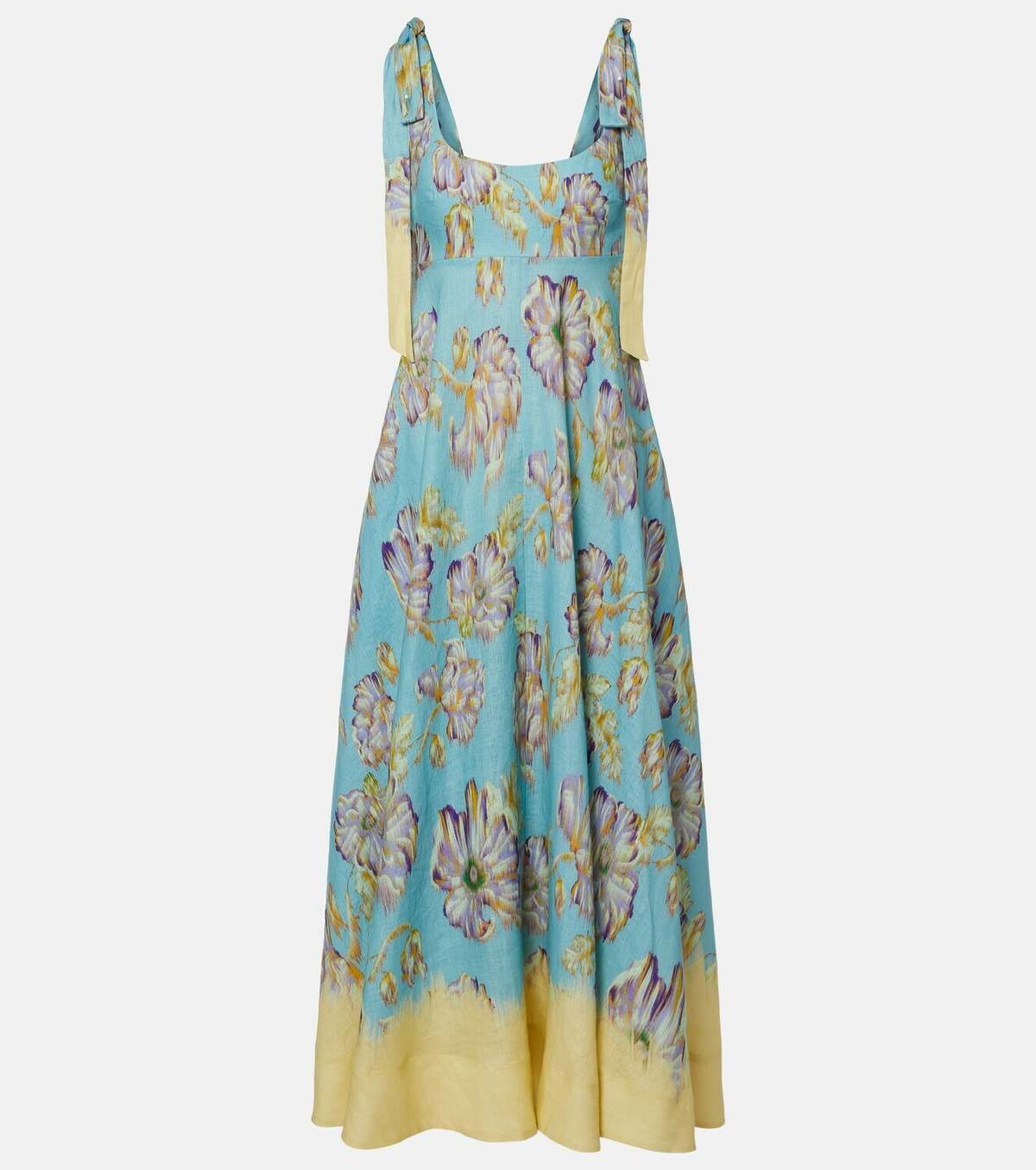 Alémais Jerry floral linen midi dress