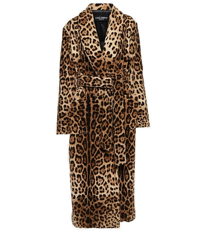 Photo: Dolce&Gabbana - x Kim leopard-print cape coat
