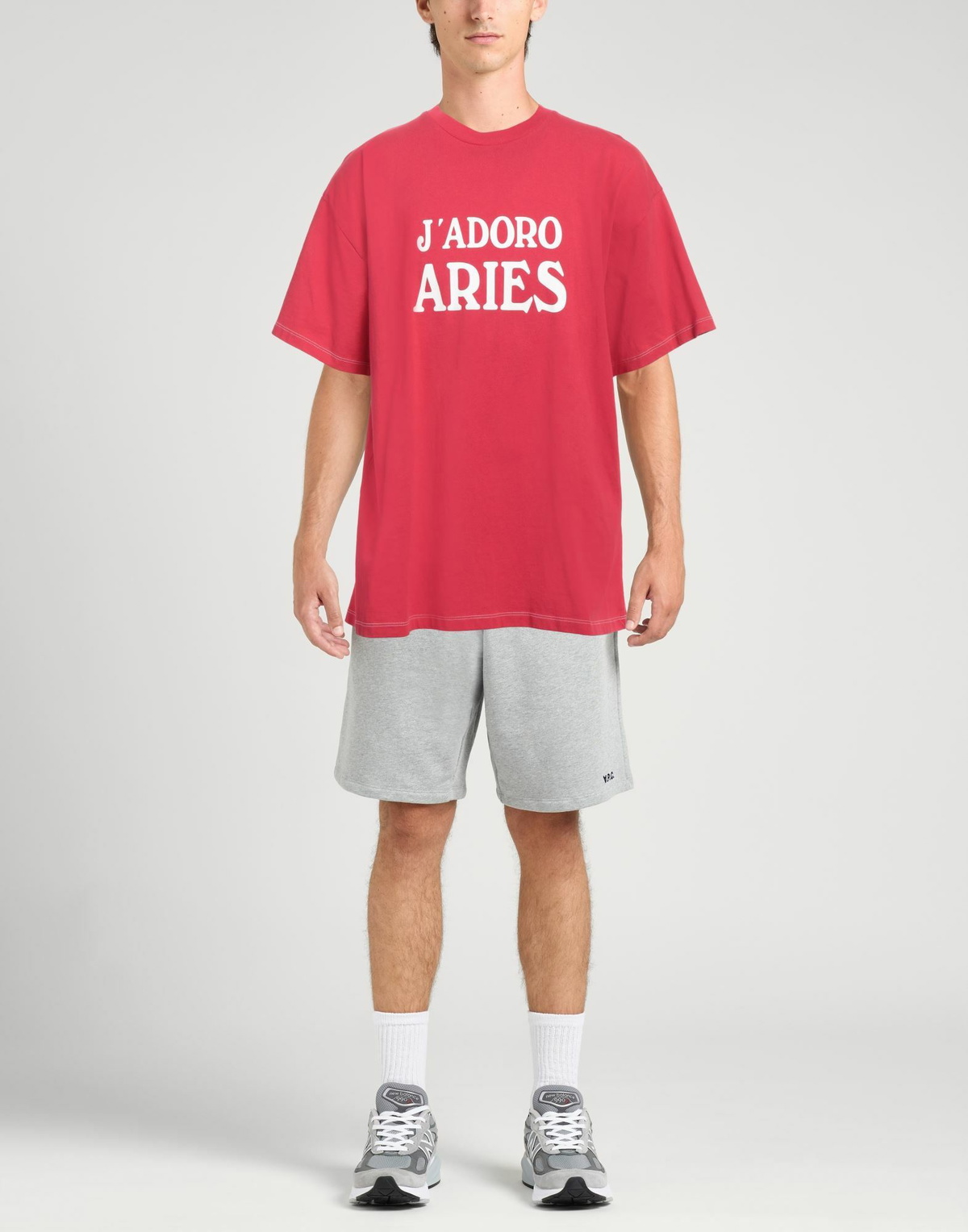 Aries Mens T-shirt in Red