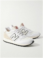 New Balance - Aimé Leon Dore 996 Suede and Rubber-Trimmed Leather Sneakers - White