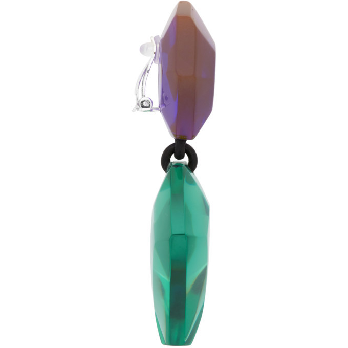 Monies Purple and Green Riley Earrings