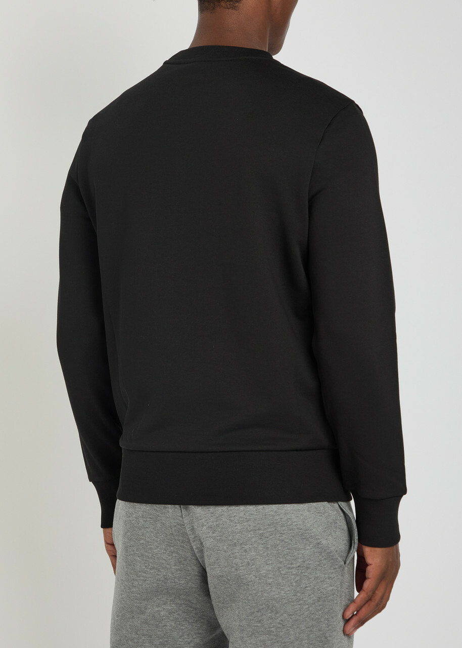 Moncler Logo-print Cotton Sweatshirt Black