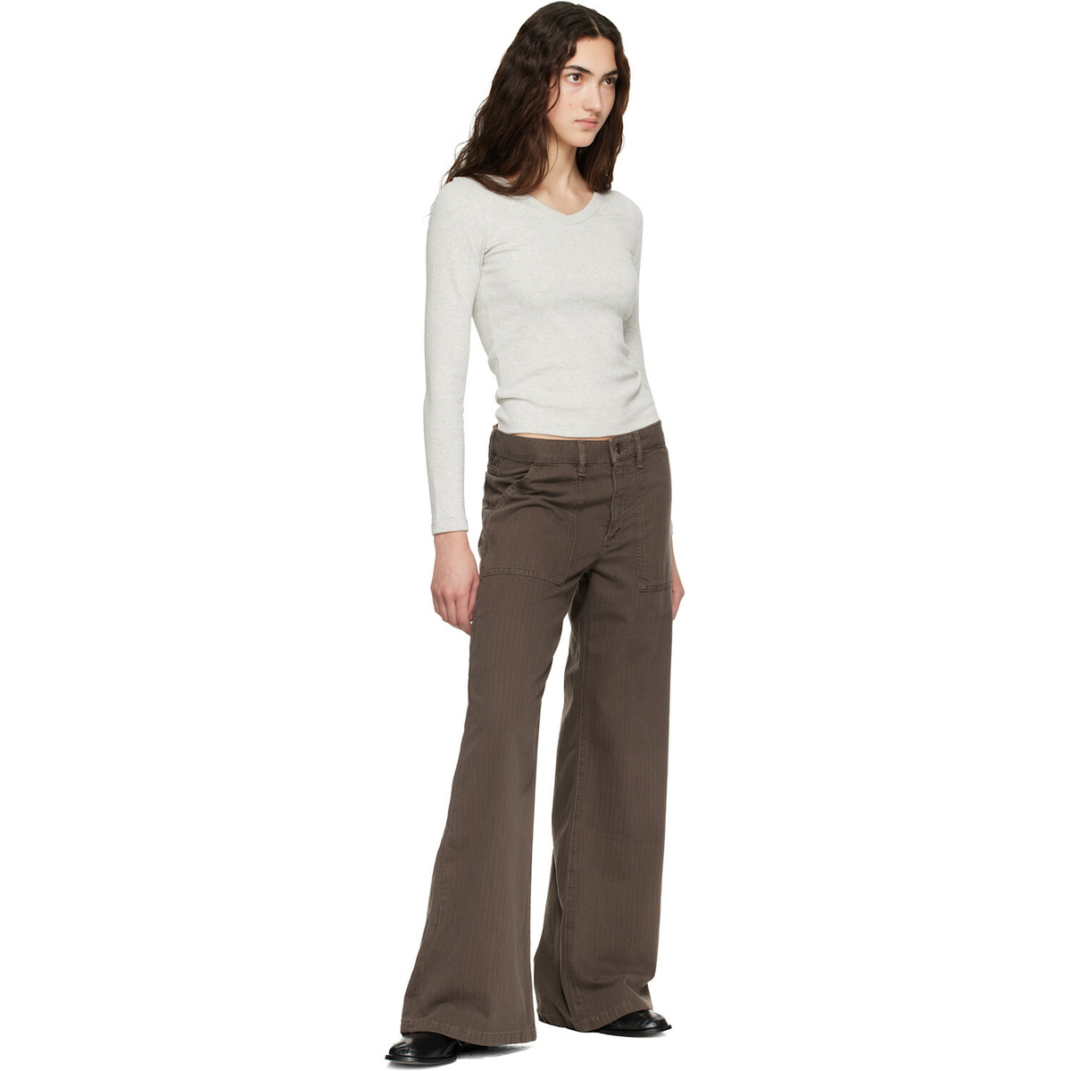 JEANERICA Brown Guell Trousers