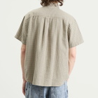 Polar Skate Co. Men's Mitchell Short Sleeve Shirt in Beige/Green