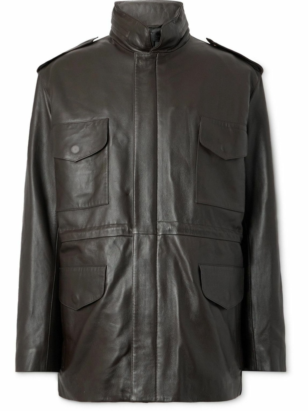 Photo: Nili Lotan - Liri Leather Jacket - Brown