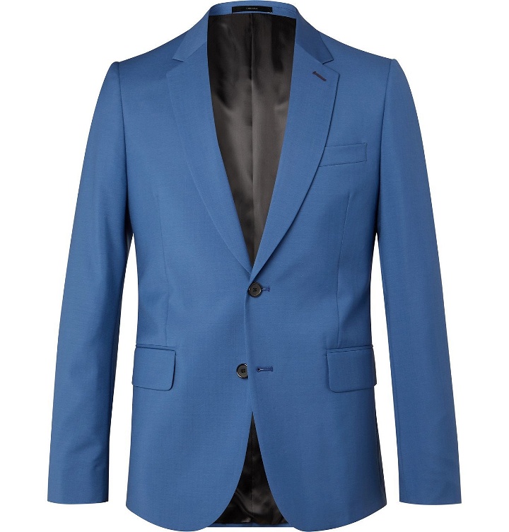 Photo: Paul Smith - Slim-Fit Wool and Mohair-Blend Suit Jacket - Blue
