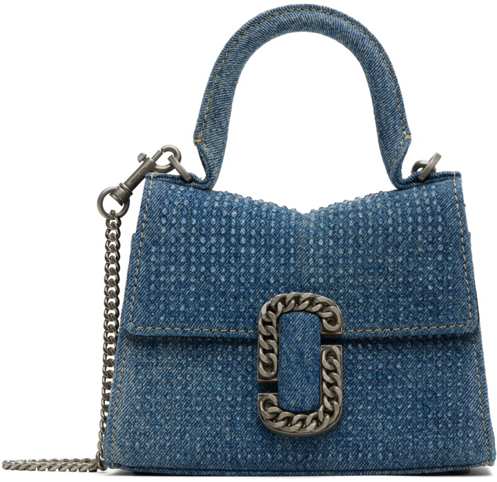 Photo: Marc Jacobs Blue 'The St. Marc Mini' Denim Top Handle Bag