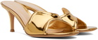 Gianvito Rossi Gold Lucrezia 70 Mules