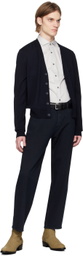 Tiger of Sweden Navy Natte Cardigan