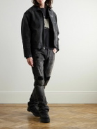 Enfants Riches Déprimés - Logo-Print Distressed Cotton-Canvas Chore Jacket - Black