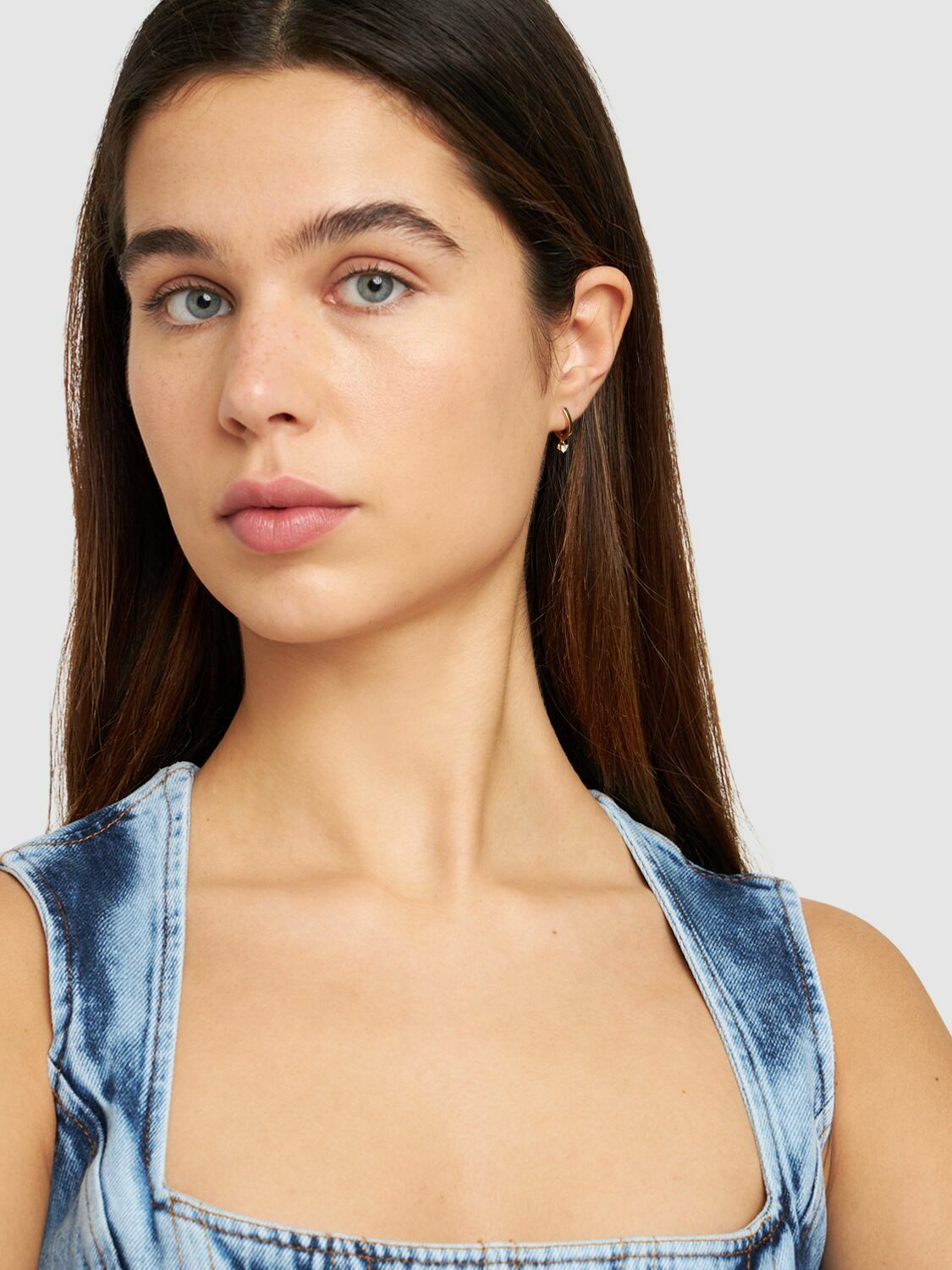 DELFINA DELETTREZ - 18kt Diamond Huggie Mono Earring