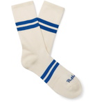 Pantherella - Spirit Striped Stretch Cotton-Blend Socks - Neutrals