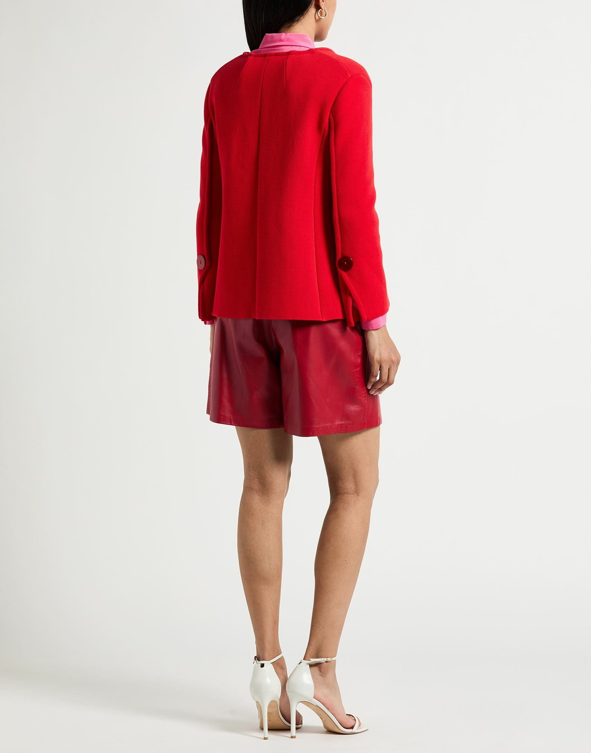 Charlott Womens Cardigan in Red