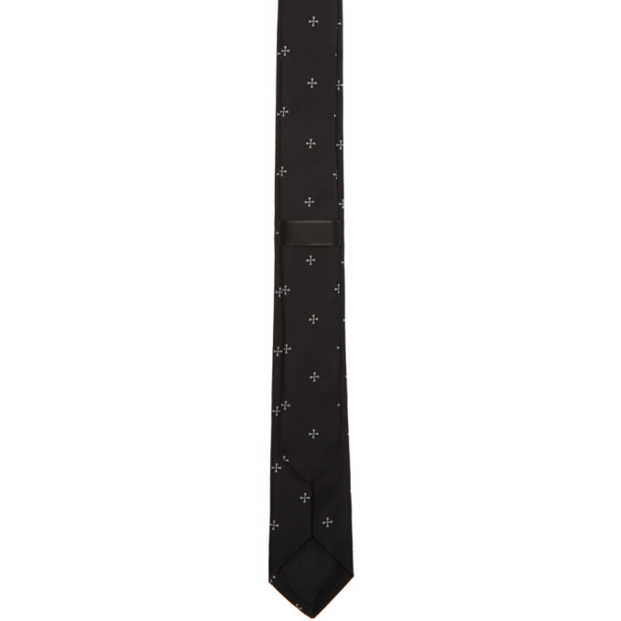 Neil Barrett Black Military Cross Tie