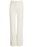 Nili Lotan Joan Straight-leg Jeans Cream