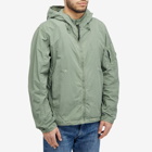 C.P. Company Men's Flatt Nylon Reversible Hooded Jacket in Agave Green