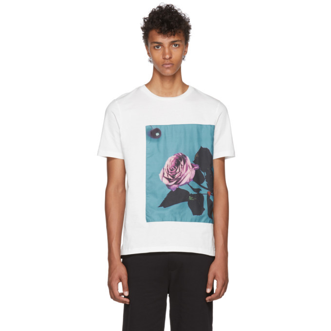 Photo: Paul Smith White Rose Applique T-Shirt