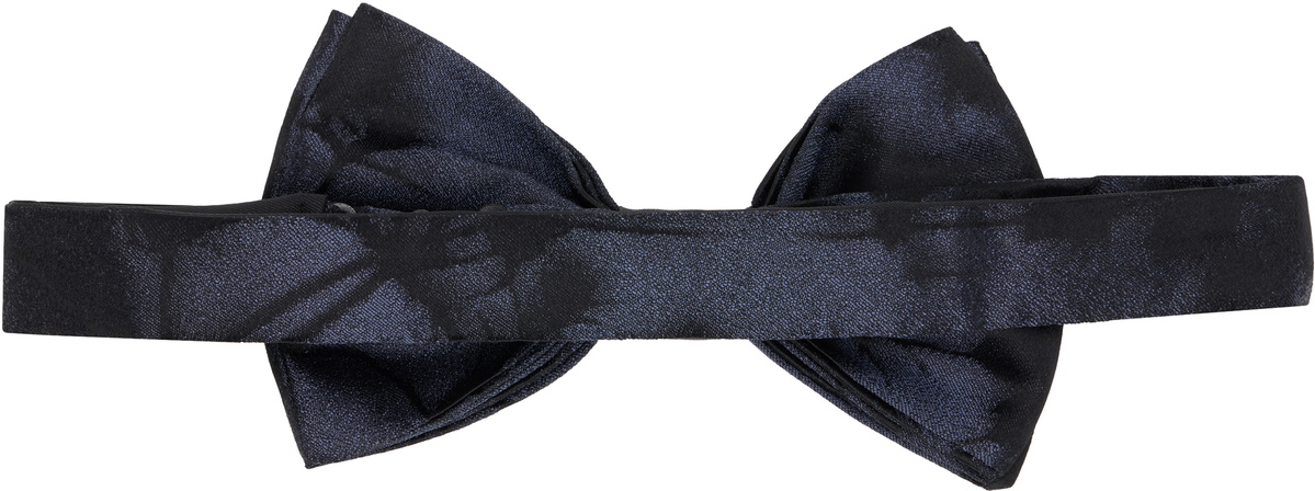 Dries Van Noten Black Silk Bow Tie
