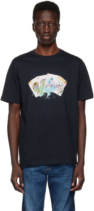 Photo: PS by Paul Smith Navy Cards T-Shirt