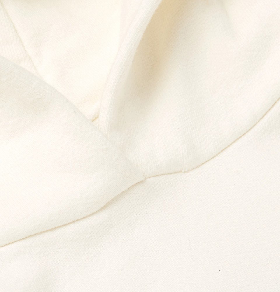 Noon Goons - Chet Baker Printed Fleece-Back Cotton-Jersey Hoodie - Men -  White Noon Goons