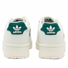 Adidas Men's Rivalry Low Sneakers in White Tint/Team Dark Green