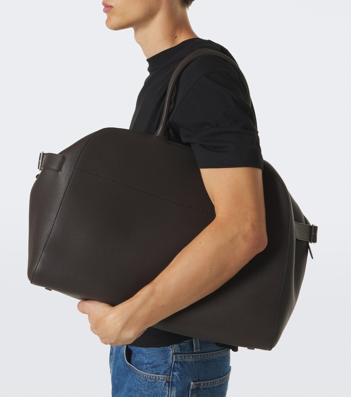 The Row Marco leather duffel bag