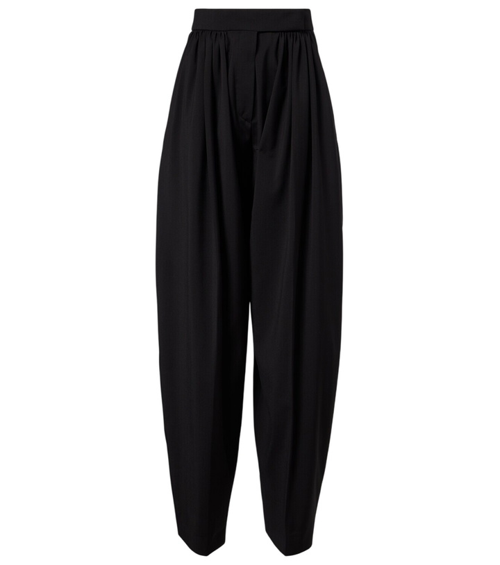 Photo: Sportmax Virgin wool pleated balloon pants