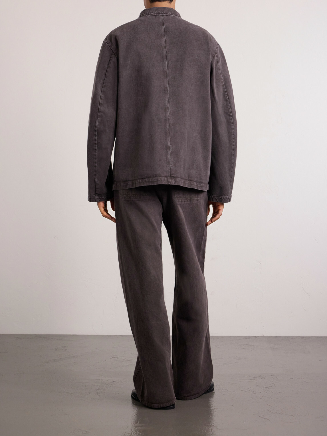Amomento - Garment-Dyed Denim Jacket - Brown