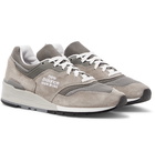 New Balance - M997 Suede, Leather and Mesh Sneakers - Gray